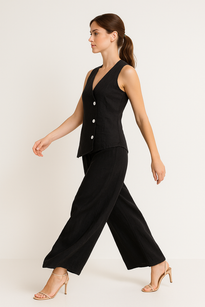 Luciana Linen Vest