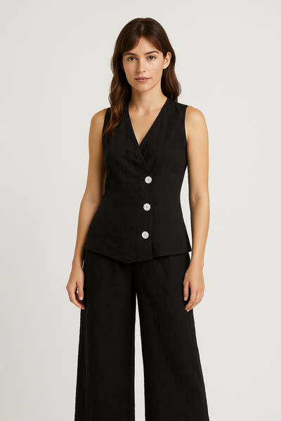 Luciana Linen Vest