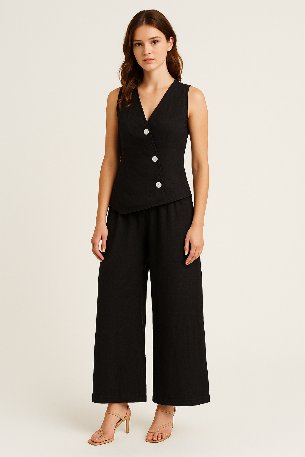 Luciana Linen Vest