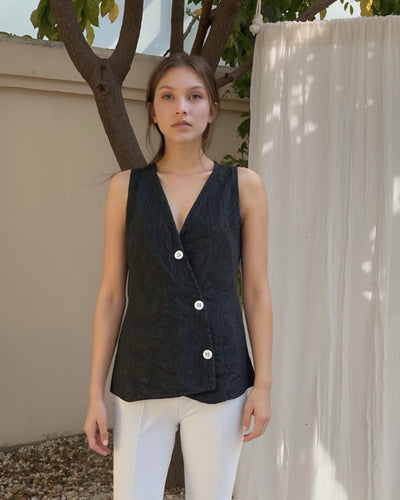 Luciana Linen Vest