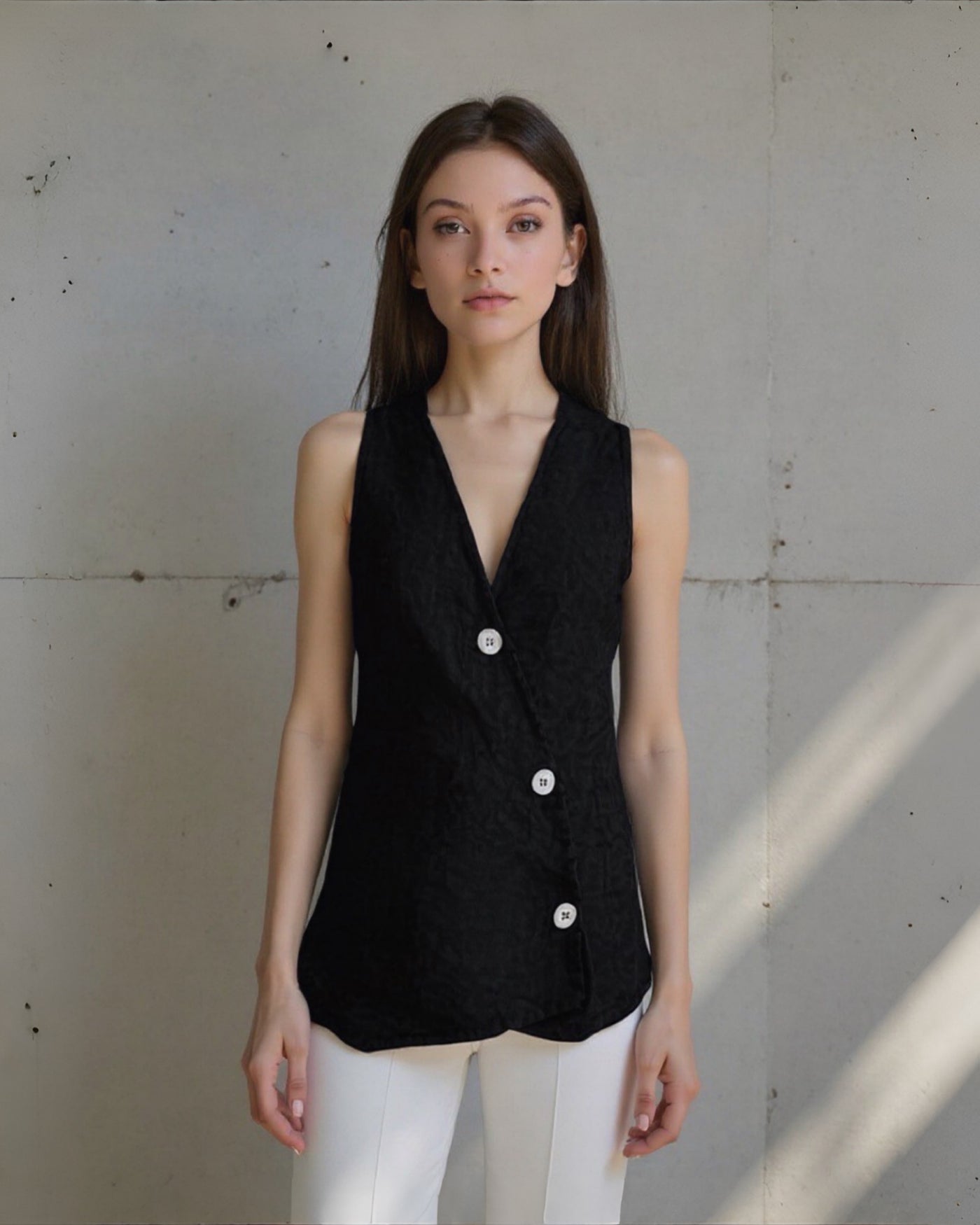 Luciana Linen Vest
