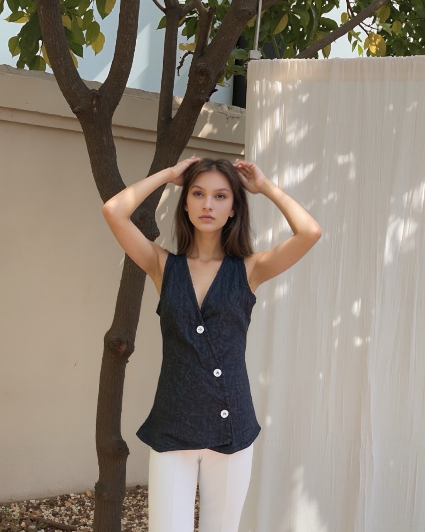 Luciana Linen Vest