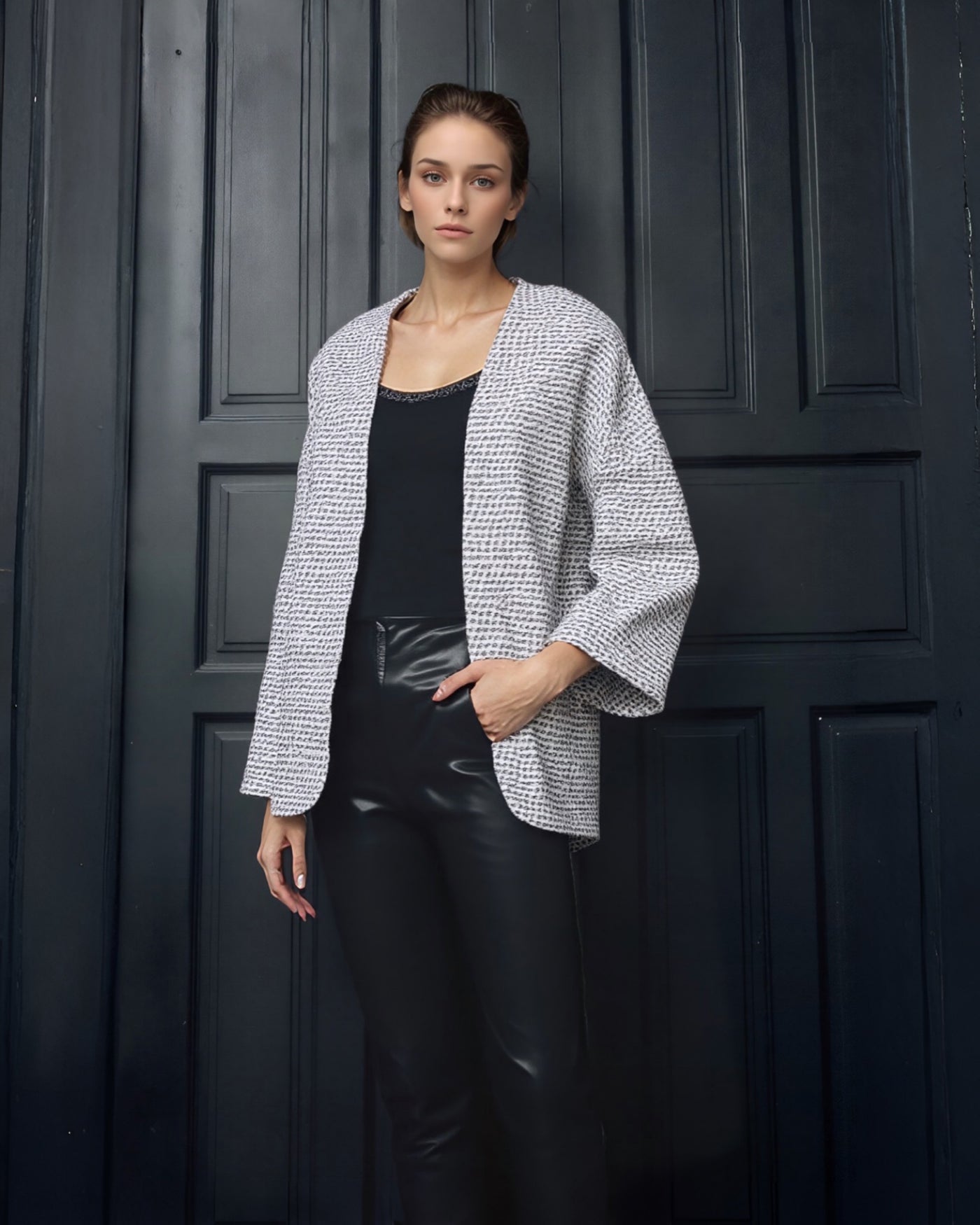 Jacq JKT tejido bicolor