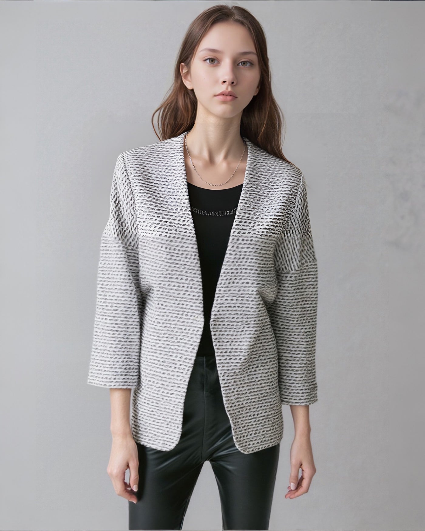 Jacq JKT tejido bicolor