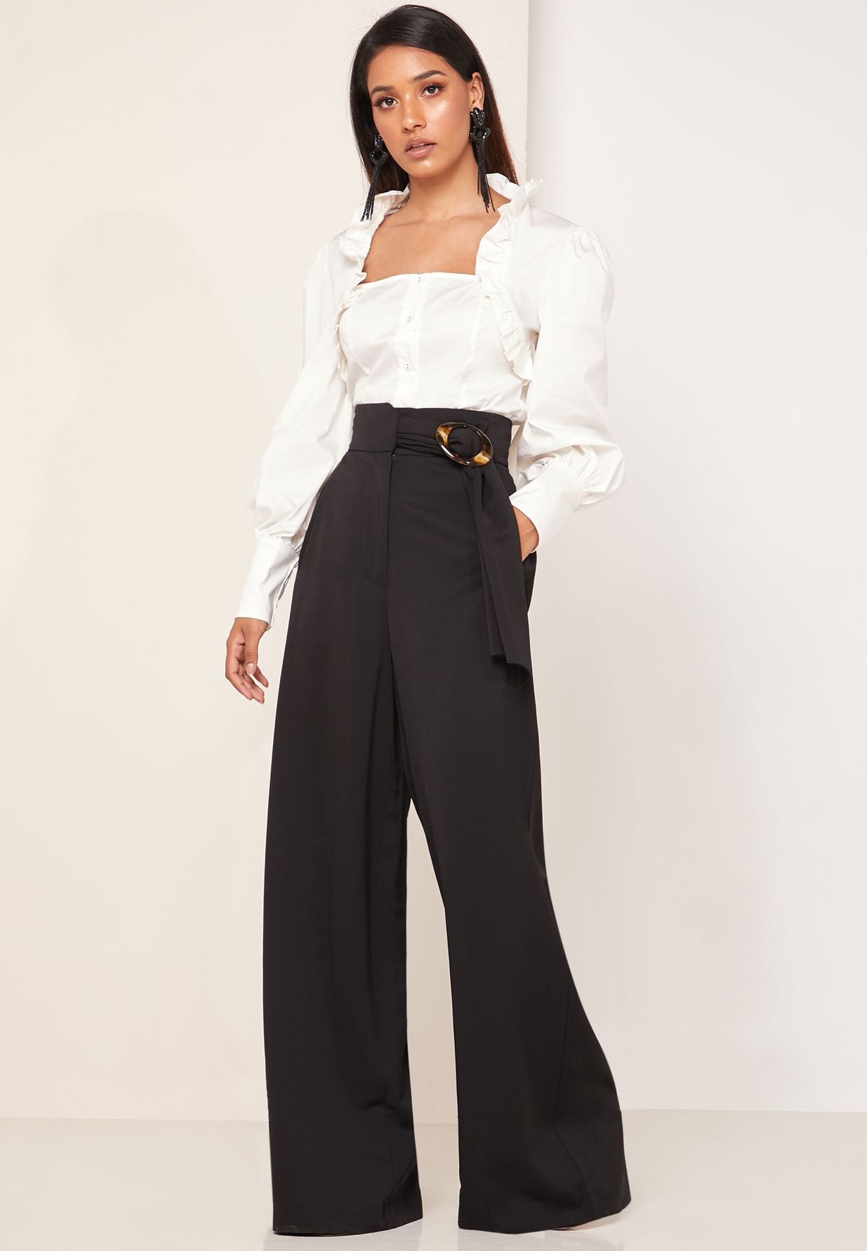 Deserving Wide Leg Belted Pants