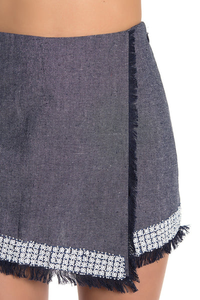 Sequin Detail Skort