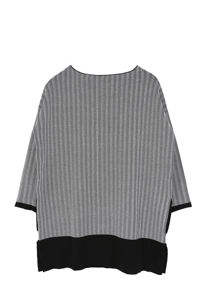 Knitted Chevron  Oversize Top