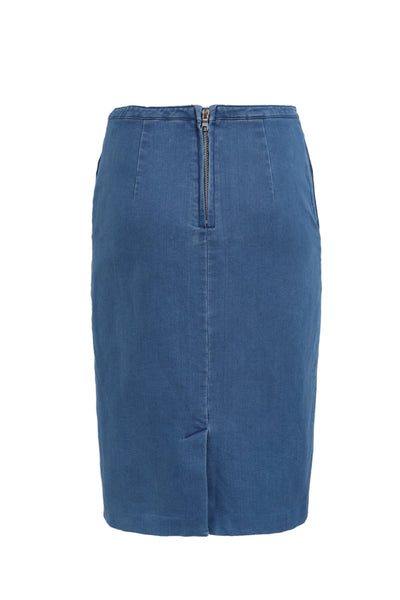 Denim Pencil Skirt