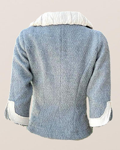 Chaqueta con cuello liso