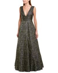 Floral Jacquard Gown