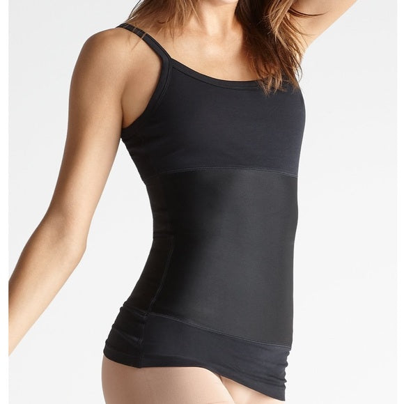 Yummie Tummie Reversible Tank Top - Black Shaping Tank For Women, Size 1X/2X